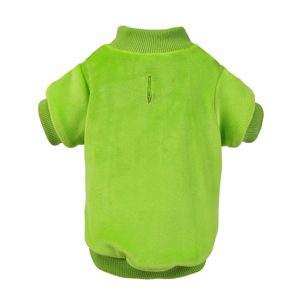 Apple Green Velour Dog Sweatshirt